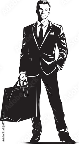 Prosperity Percy Vector Logo of a Moneybag Toting Character Dollar Dave Cartoon Rich Person Holding a Money Bag Graphic Design