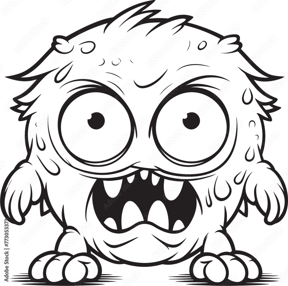 Chilling Charmers Coloring Pages with Creepy and Cute Monster Designs Adorable Aberrations Vector Icon Graphics of Spooky Monster Designs Chilling Charmers Coloring Pages with Creepy and Cute Monster Designs Adorable Aberrations Vector Icon Graphics of Spooky Monster Designs