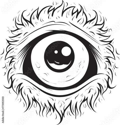 Adorable Abominations Coloring Pages with Creepy and Cute Monster Designs Wondrous Whimsy Vector Icon Graphics of Mysterious Monster Characters