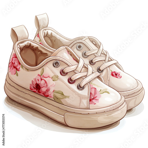 baby girl shoes Clipar