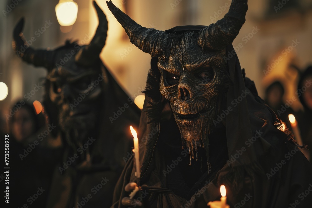 Portrait of Demon Devil Horror Fear Portrait of Demon Devil Horror Fear