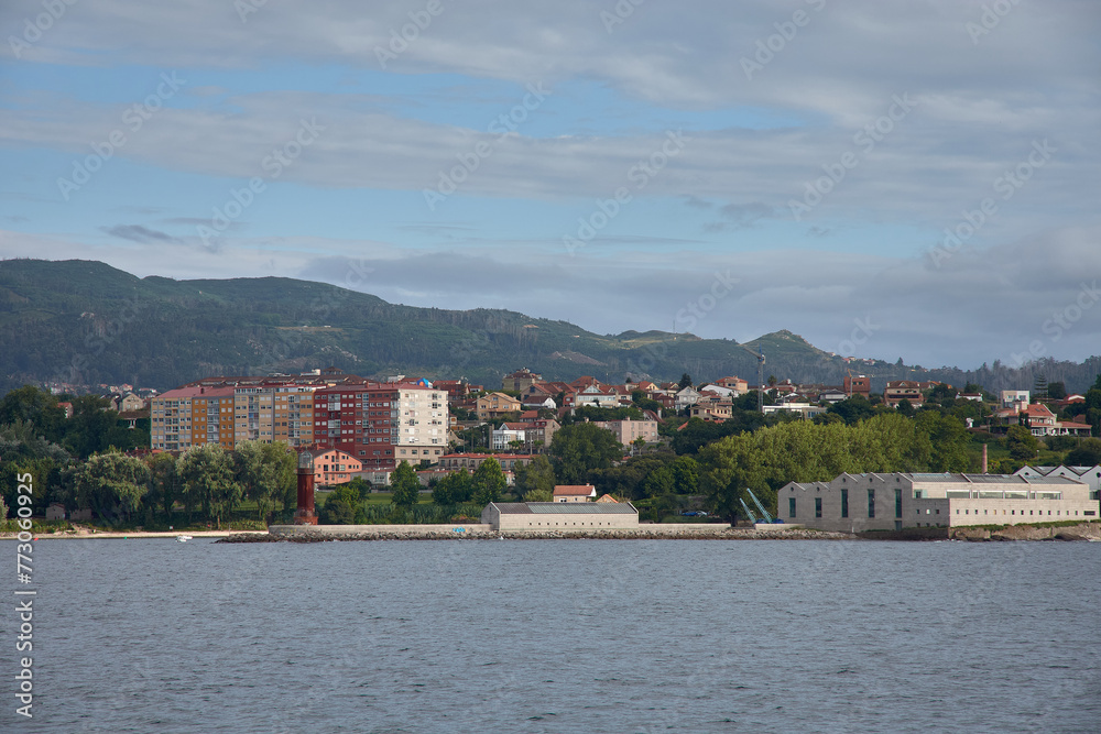 Obraz premium View from the Ria to the Sea Museum in the city of Vigo, Galicia, Spain