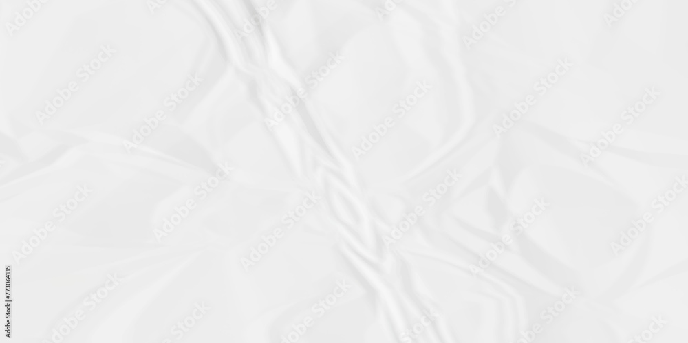 White Crumpled paper texture. Rough paper texture and white background.	