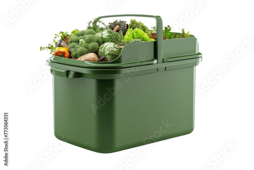 Countertop Compost Bin isolated on transparent background