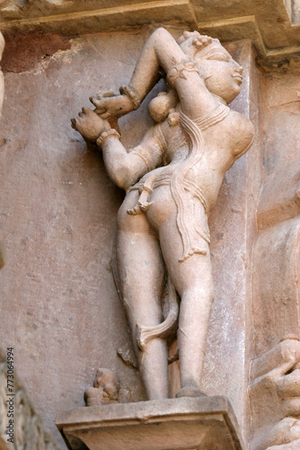 Khajuraho Tempel (Indien) - Erotische Darstellungen - Steinfiguren