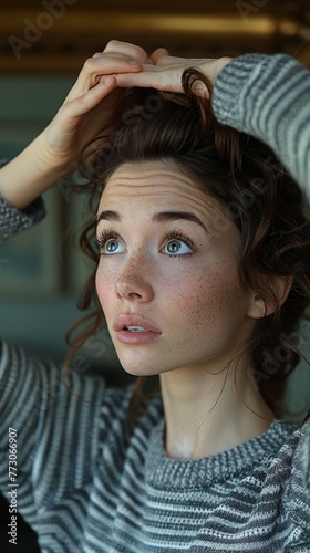 Portrait of beautiful young...