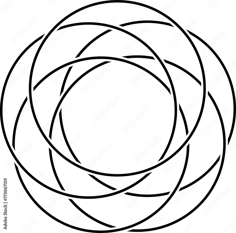 Overlapping circles line icon, maths, geometric, diagram Overlapping circles line icon, maths, geometric, diagram