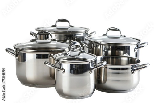 Cookware Pots isolated on transparent background