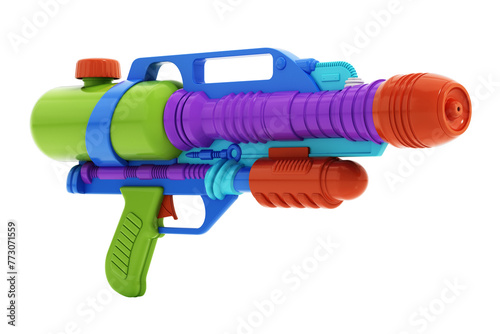 Watergun isolated on transparent background. 3D illustration