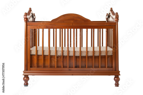 Convertible Crib isolated on transparent background photo