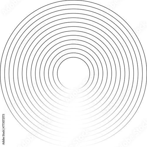 Circle lines gradient. Creative design