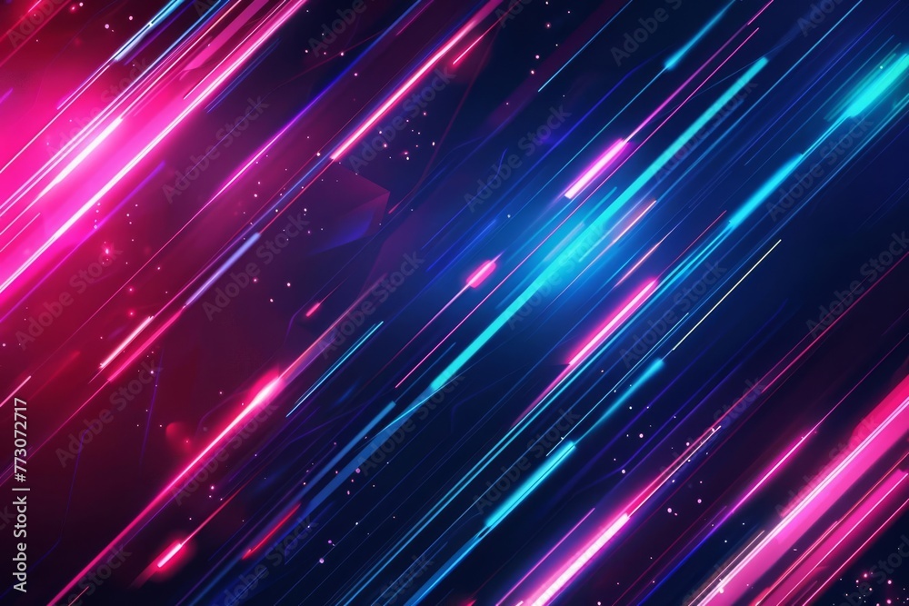 Abstract dark background with glowing neon lines, futuristic tech wallpaper design Abstract dark background with glowing neon lines, futuristic tech wallpaper design