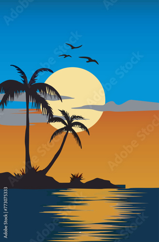 Nice vector illustration landscape