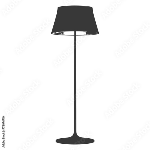 silhouette floor lamp black color only