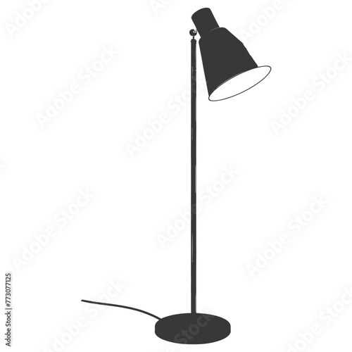 silhouette floor lamp black color only