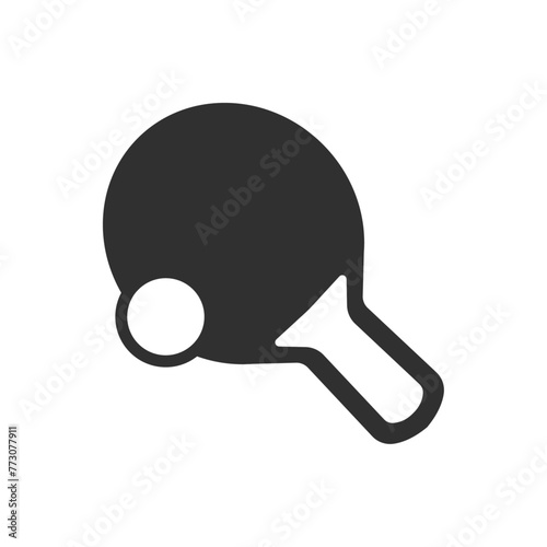 Table tennis black sign icon vector illustration