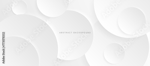 Modern abstract light minimal background circle shape design