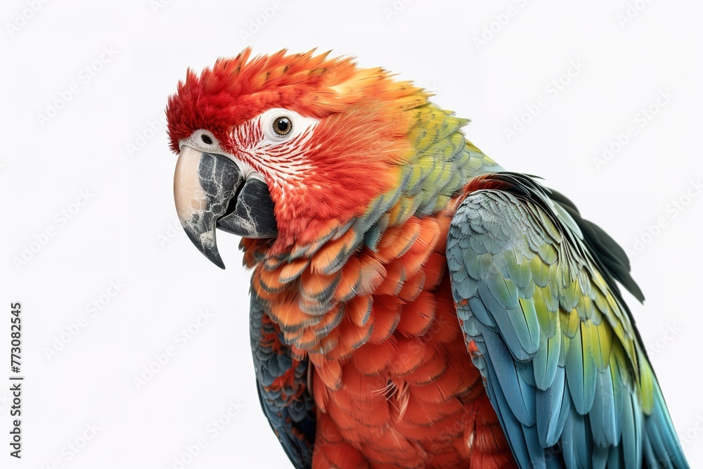 Fototapeta premium Parrot in White Space