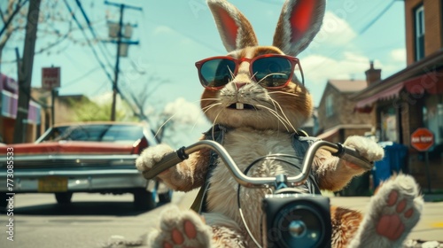 An adventurous rabbit takes...