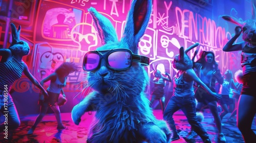 Animated rabbits hit the da...