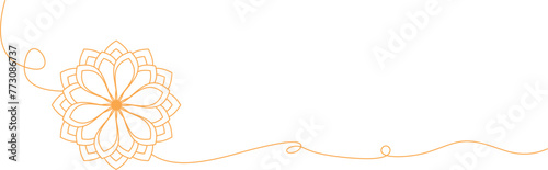 line art lotus flower