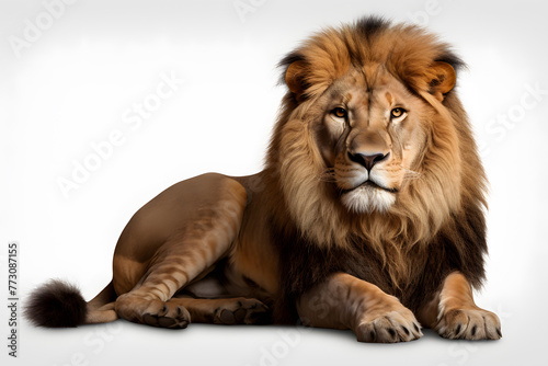 Lion, isolated on white background