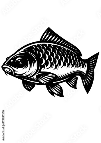 Carp SVG, Carp Fish SVG, Carp Fishing, Lake Fishing, Carp Clipart, Carp Silhouette, Carp Cut file for Cricut, PNG, PDF, JPG