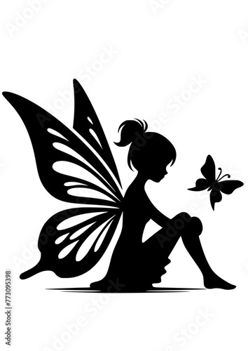 Fairy SVG, Fairy Silhouette Svg, Fairy Clipart, Fairy Cricut, Fairy Vector, Fairies Svg