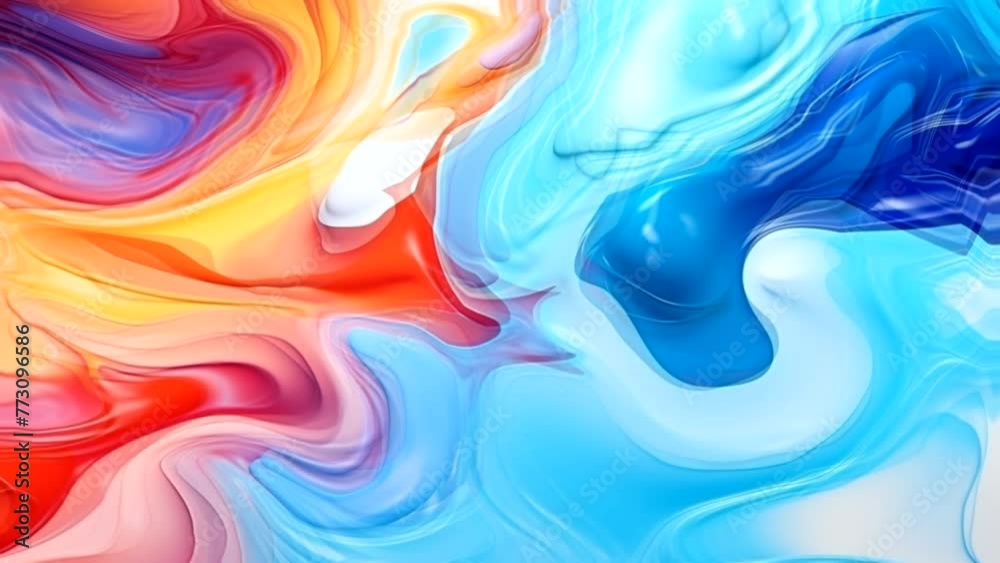 Gradient fabric in pastel colors, liquid glass collected in layers, moves and shimmers on a light background. Abstract animation of rainbow hue flower shaped fabric, 3D futuristic motion design 4K Gradient fabric in pastel colors, liquid glass collected in layers, moves and shimmers on a light background. Abstract animation of rainbow hue flower shaped fabric, 3D futuristic motion design 4K