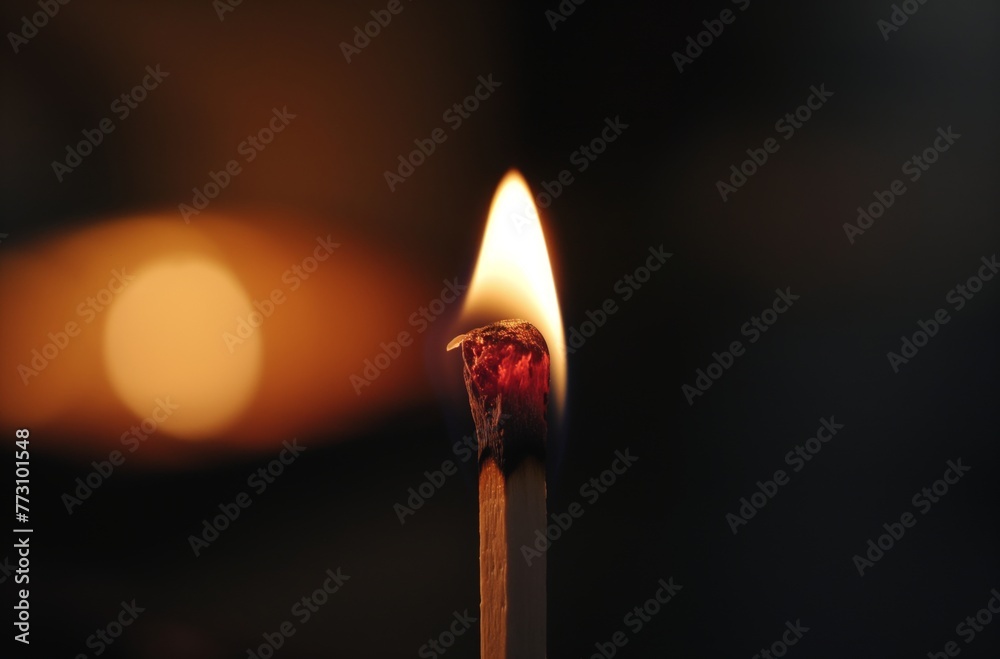 Burning matchstick Burning matchstick