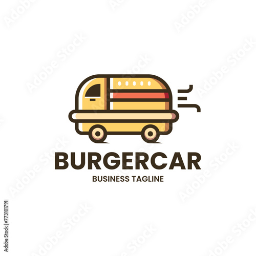 burger car logo vector