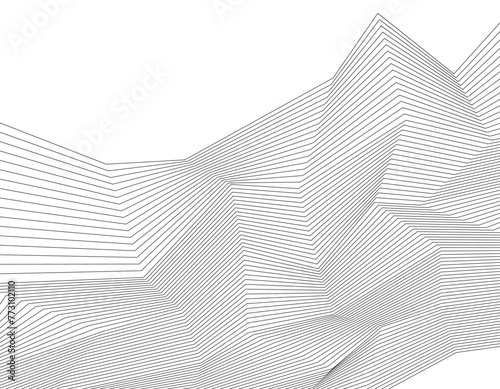 White black color. Linear background. Design elements. Poligonal lines. Protective layer for banknotes, certificates template. Vector Vector lines of different thicknesses from thin to thick EPS 10