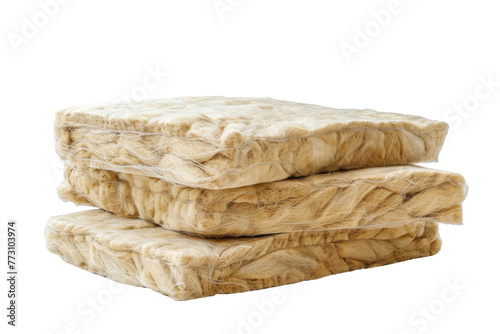 Mineral Wool Overview isolated on transparent background