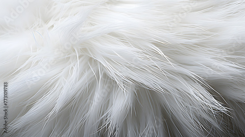 White fur texture for background