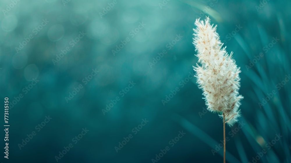 Obraz premium KS Watercolor blue abstract splash with gold glitter vect