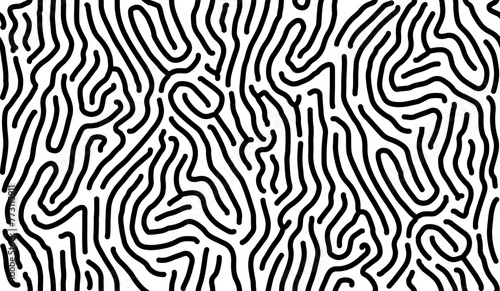 Abstract black line art on white background