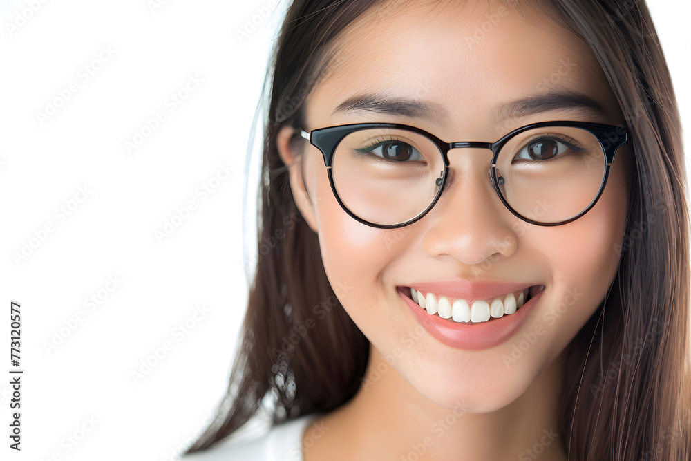 Variation
3d
Closeup portrait of smiling beautiful Asian woman wearing glasses isolated on white background,
Variation
3d
Closeup portrait of smiling beautiful Asian woman wearing glasses isolated on white background,