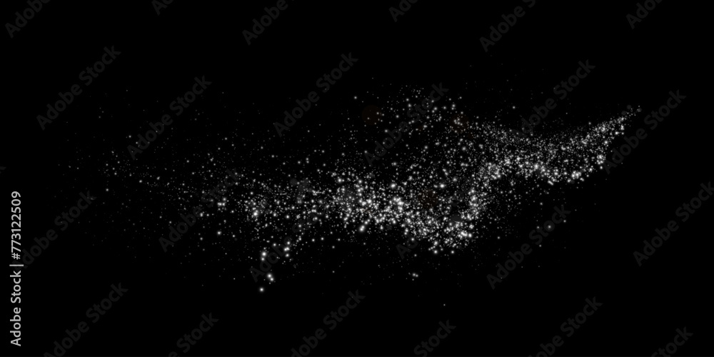 Sparks of dust and stars shine with special light. Vector sparks on transparent dark background. Christmas light effect. Sparkling particles of magic dust. Sparks of dust and stars shine with special light. Vector sparks on transparent dark background. Christmas light effect. Sparkling particles of magic dust.