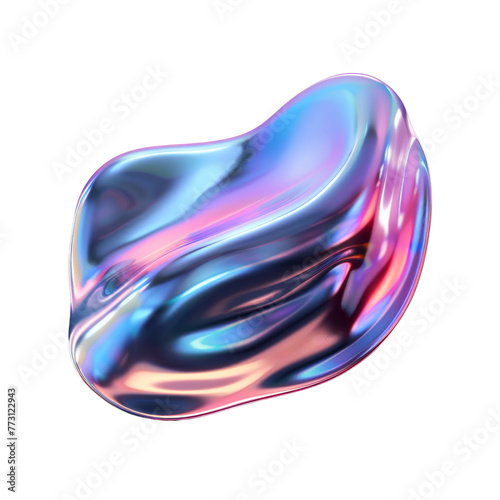 shape liquid iridescent elements for design