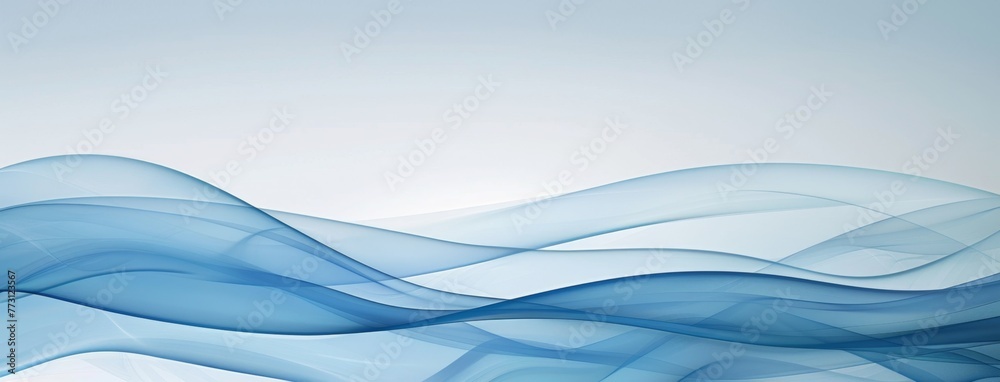 KS Abstract blue background with smooth wave lines KS Abstract blue background with smooth wave lines