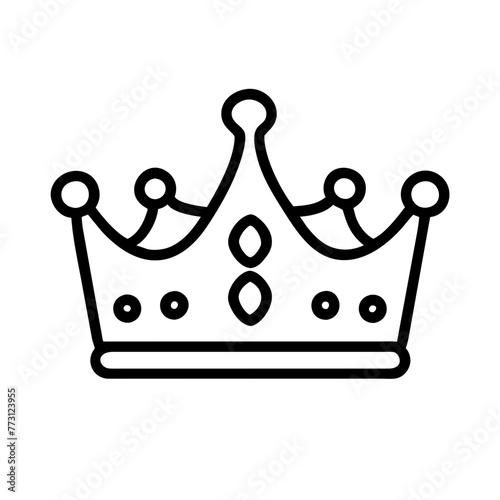 crown icon vector illustration