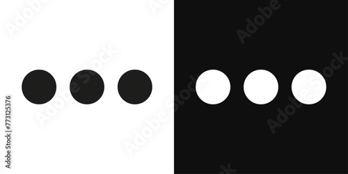 Additional Options Menu Dots Icon Set. More Applications and Interface Symbols. photo