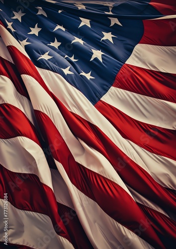 a close up of a flag