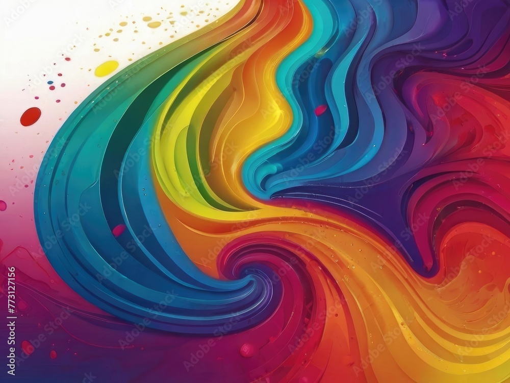 abstract colorful background with swirls Rainbow Blend Background Layers Abstract