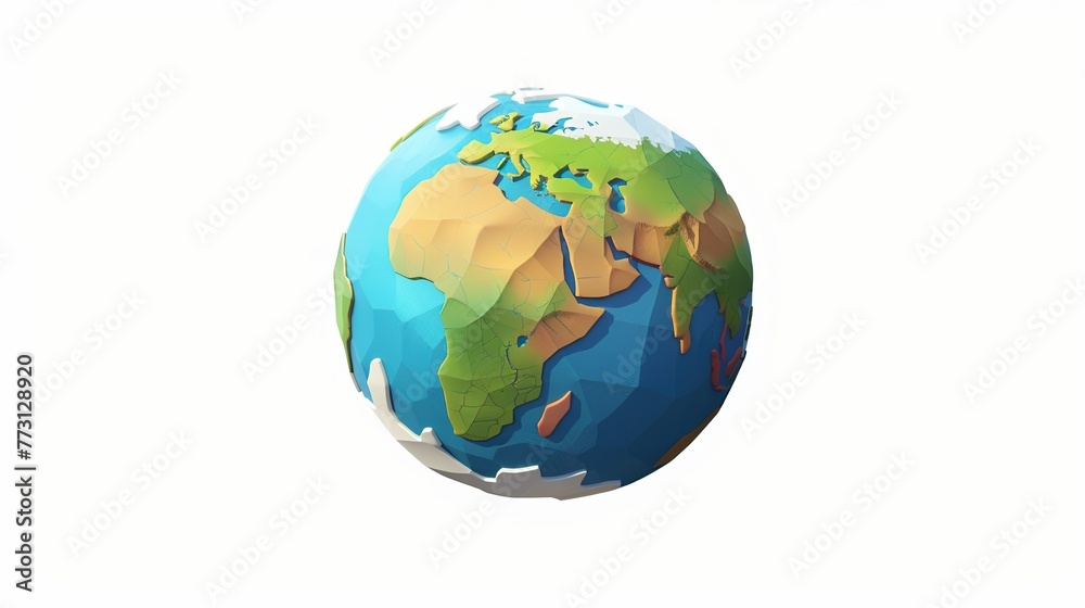 Earth Day - Cartoon Planet Earth 3D Isolated on White Background with Copy Space. Enviroment Day Concept
Earth Day - Cartoon Planet Earth 3D Isolated on White Background with Copy Space. Enviroment Day Concept