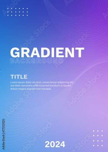 Blue Lavender Haze Gradient Color Image