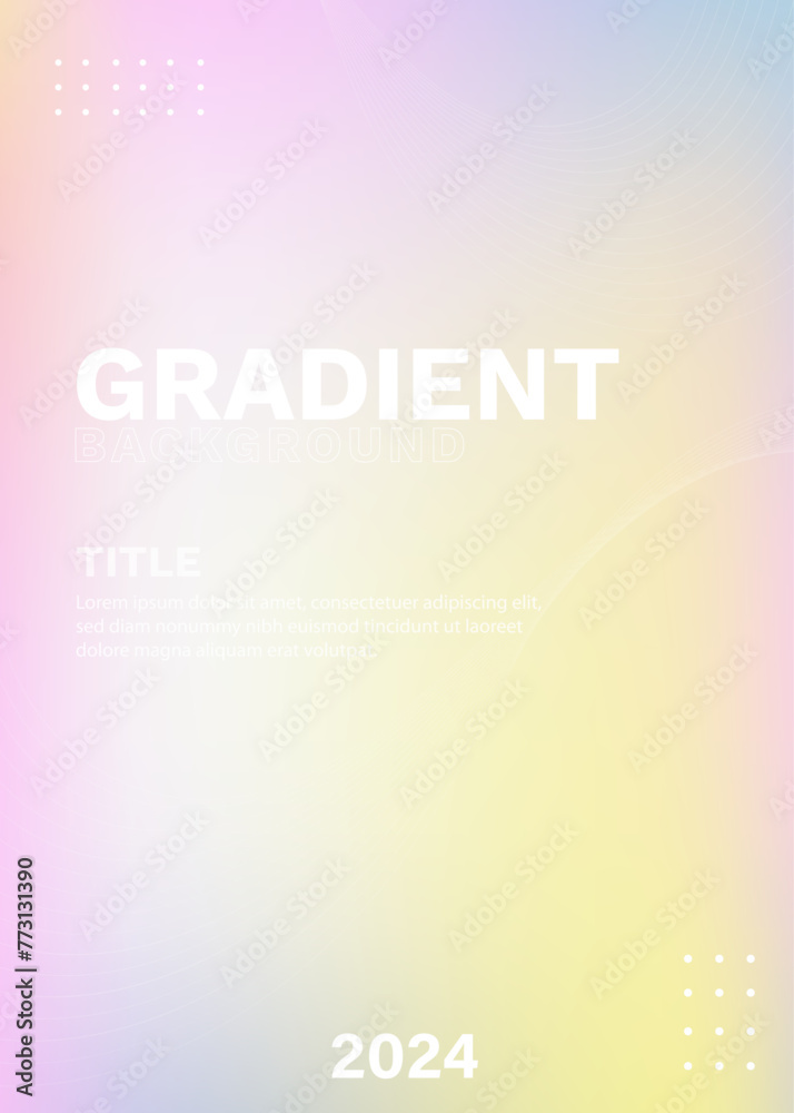 Gradient Blur Background in Pastel Tones for Graphic Design
