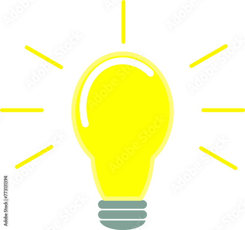 simple light bulb icon