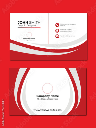 Business card design template 