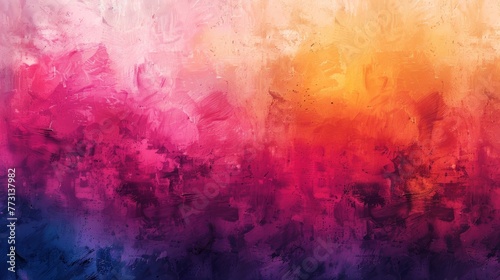 Wallpaper Mural Vibrant hues and textures come to life in this panoramic abstract art piece, perfect for adding a splash of color to any space. Torontodigital.ca
